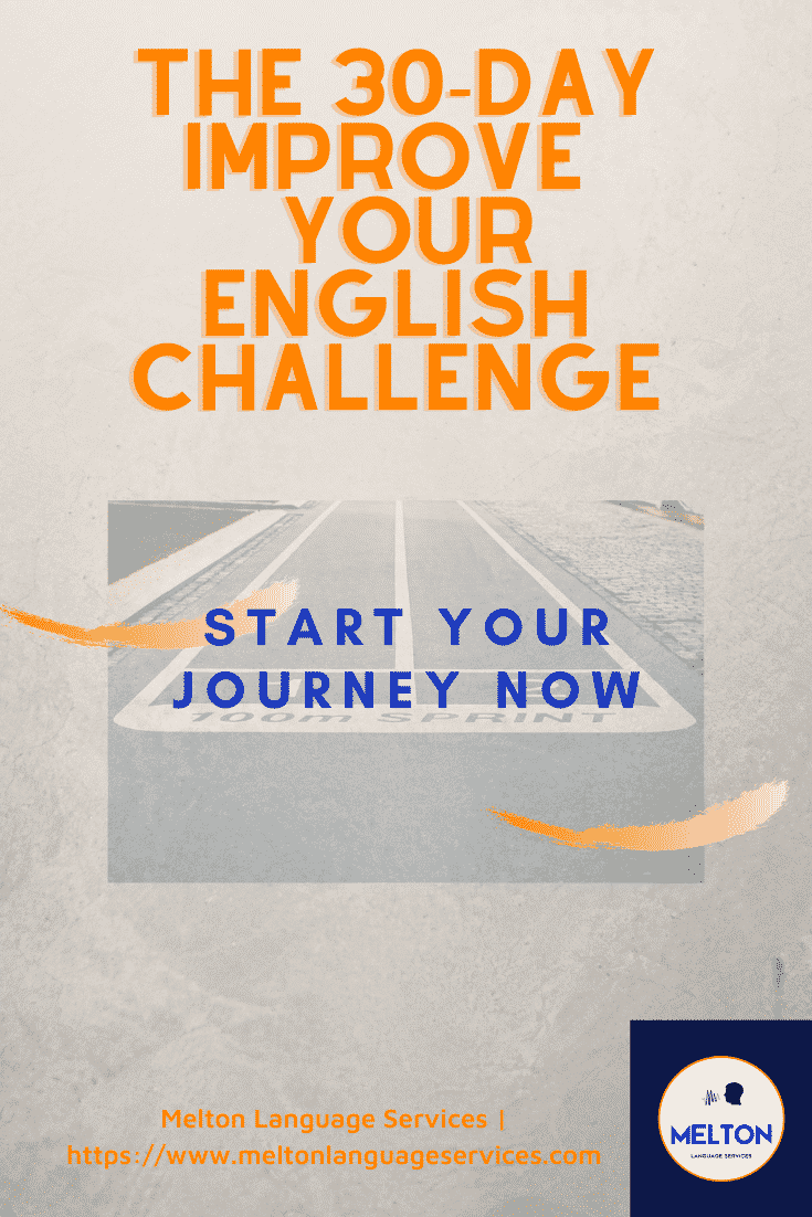 The 30-day Improve your English Challenge | Melton Language Services
