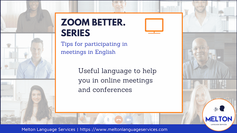 Tips for Zoom meetings in English