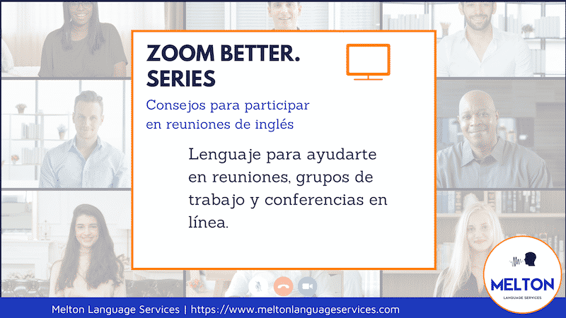 Consejos para reuniones de Zoom en inglés